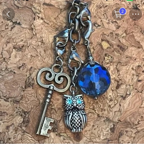 Origami Owl Silver key dangle 2” - retired but new - Picture 2 of 6